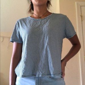 Basic striped boxy top
